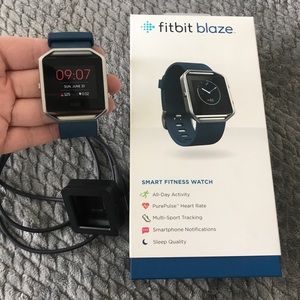 fitbit blaze blue small